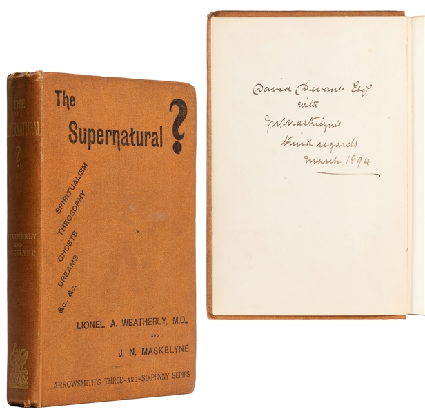  WEATHERLY, Lionel (1852 – 1940) and J.N. Maskelyne (1839 – ...