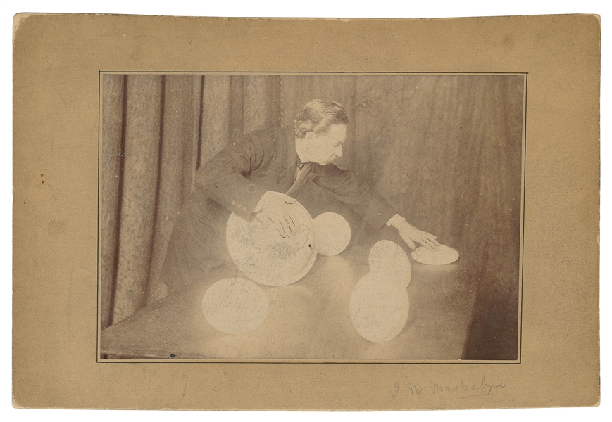  MASKELYNE, J.N. (1839 – 1917). Photograph of Maskelyne’s Pl...