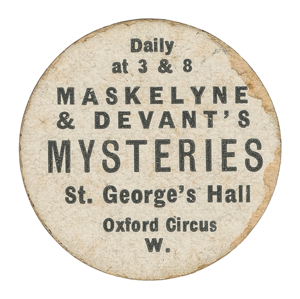  MASKELYNE & DEVANT. Maskelyne & Devant’s Mysteries Paper Ad...