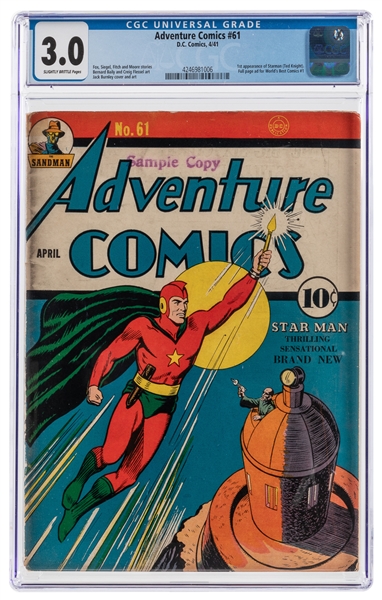  Adventure Comics #61 (D.C. Comics, 1941) CGC GD/VG 3.0 Slig...