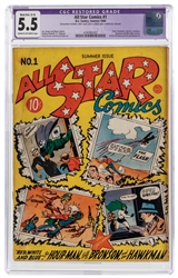  All Star Comics #1 (D.C. Comics, 1940) CGC Apparent FN- 5.5...