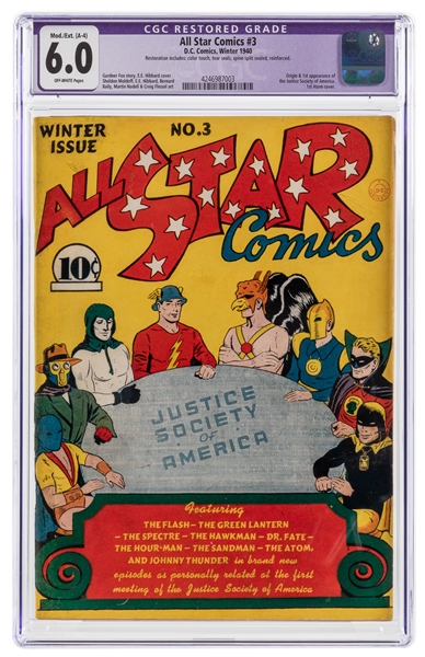  All Star Comics #3 (D.C. Comics, 1940) CGC Apparent FN 6.0 ...