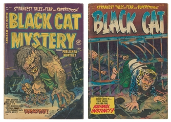  Black Cat Mystery Comics #40 and #52 (Harvey Publications, ...