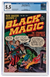  Black Magic #1 (Prize Publications, 1950) CGC FN- 5.5 Off-w...