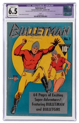  Bulletman #1 Larson Pedigree (Fawcett Publications, 1941) C...