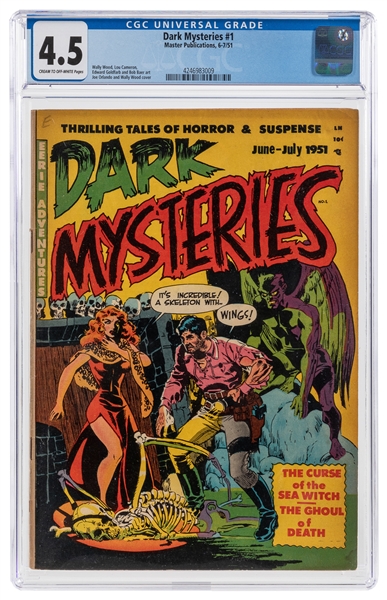  Dark Mysteries #1 (Master Publications, 1951) CGC VG+ 4.5 C...