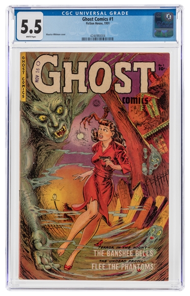  Ghost Comics #1 (Fiction House, 1951) CGC FN- 5.5 White pag...