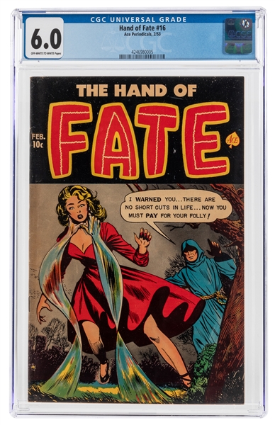  Hand of Fate #16 (Ace Periodicals, 1951) CGC FN 6.0 Off-whi...