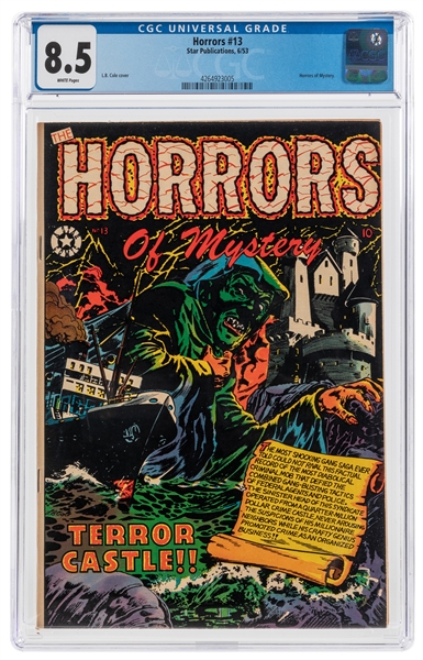  Horrors #13 (Star Publications, 1953) CGC VG+ 8.5 White pag...