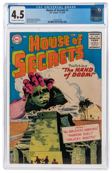  House of Secrets #1 (D.C. Comics, 1956) CGC VG+ 4.5 Off-whi...