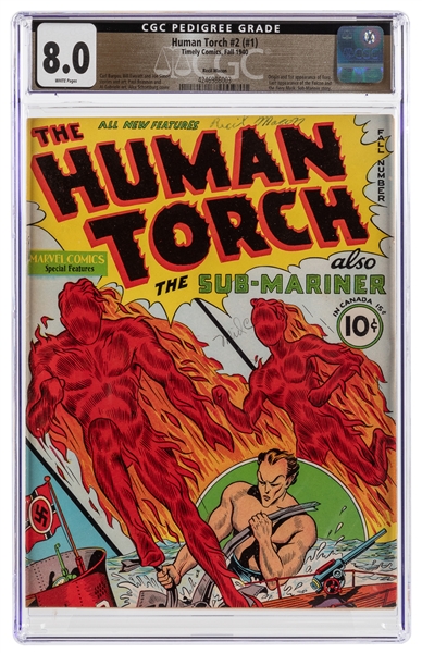  Human Torch #2 (#1) Recil Macon Pedigree (Timely Comics, 19...