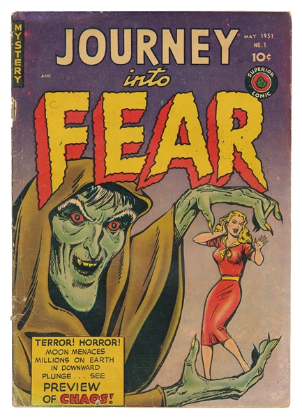  Journey Into Fear #1 (Superior Comics, 1951) Condition: GD-...