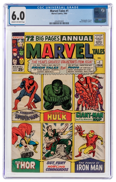  Marvel Tales #1 (Marvel, 1964) CGC FN 6.0 Cream to off-whit...