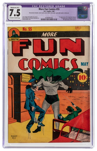  More Fun Comics #55 (D.C. Comics, 1940) CGC Apparent VF- 7....