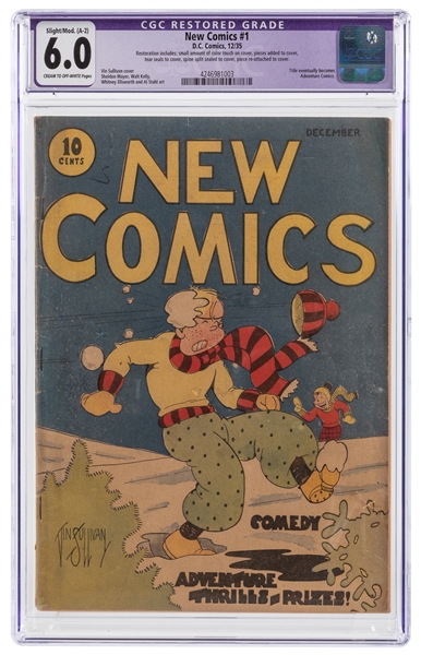  New Comics #1 (D.C. Comics, 1935) CGC Apparent FN 6.0 Sligh...