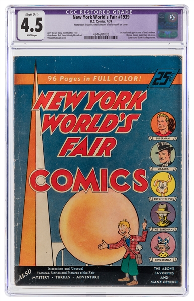  New York World’s Fair #1939 (D.C. Comics, 1939) CGC Apparen...