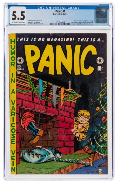  Panic #1 (E.C. Comics, 1954) CGC FN- 5.5 Off-white to white...