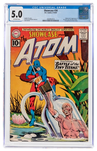  Showcase #34 (D.C. Comics, 1961) CGC VG/FN 5.0 Off-white pa...