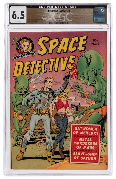  Space Detective #2 White Mountain Pedigree (Avon, 1951) CGC...