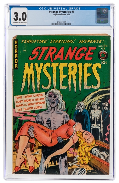  Strange Mysteries #1 (Superior Comics, 1951) CGC GD/VG 3.0 ...