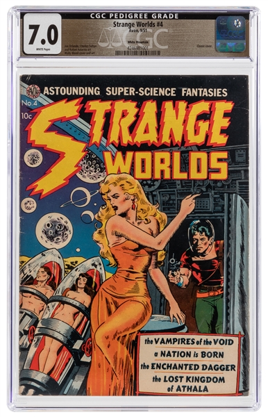  Strange Worlds #4 White Mountain Pedigree (Avon, 1951) CGC ...