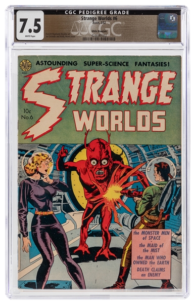  Strange Worlds #6 White Mountain Pedigree (Avon, 1952) CGC ...