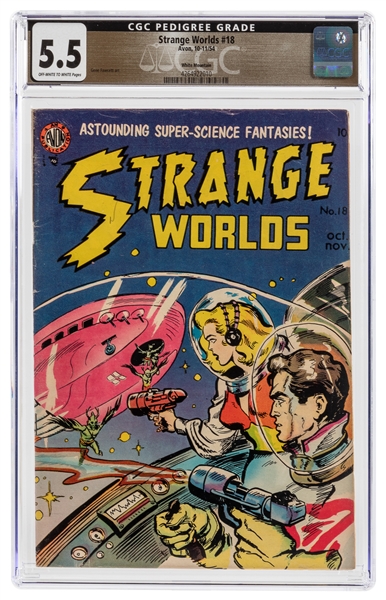  Strange Worlds #18 White Mountain Pedigree (Avon, 1954) CGC...