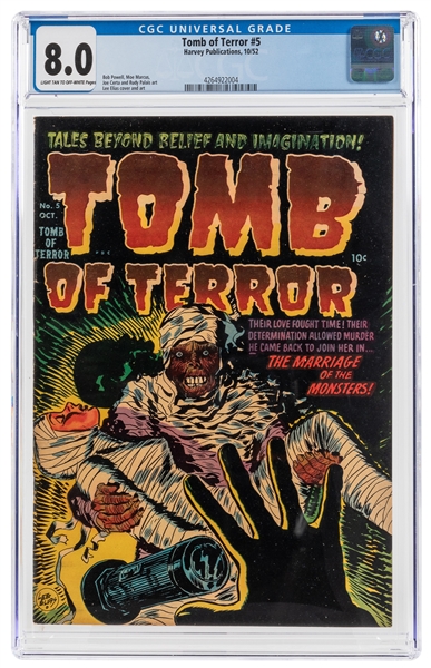  Tomb of Terror #5 (Harvey Publications, 1952) CGC VF 8.0 Li...