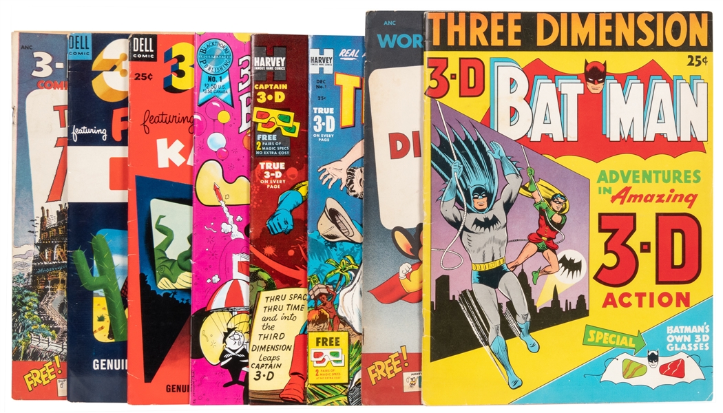  3-D Comics Group of 8 (Various Publishers, 1953-87) Conditi...