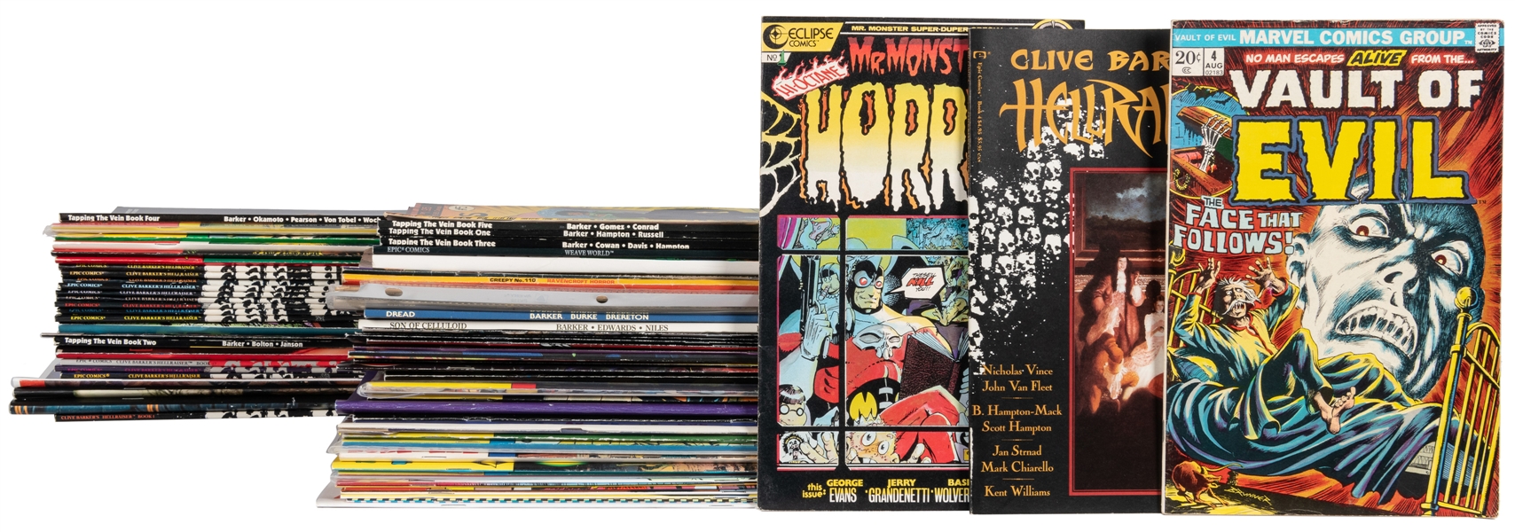  Horror Comics, Graphic Novels, and Fanzines Group of 73 (Va...