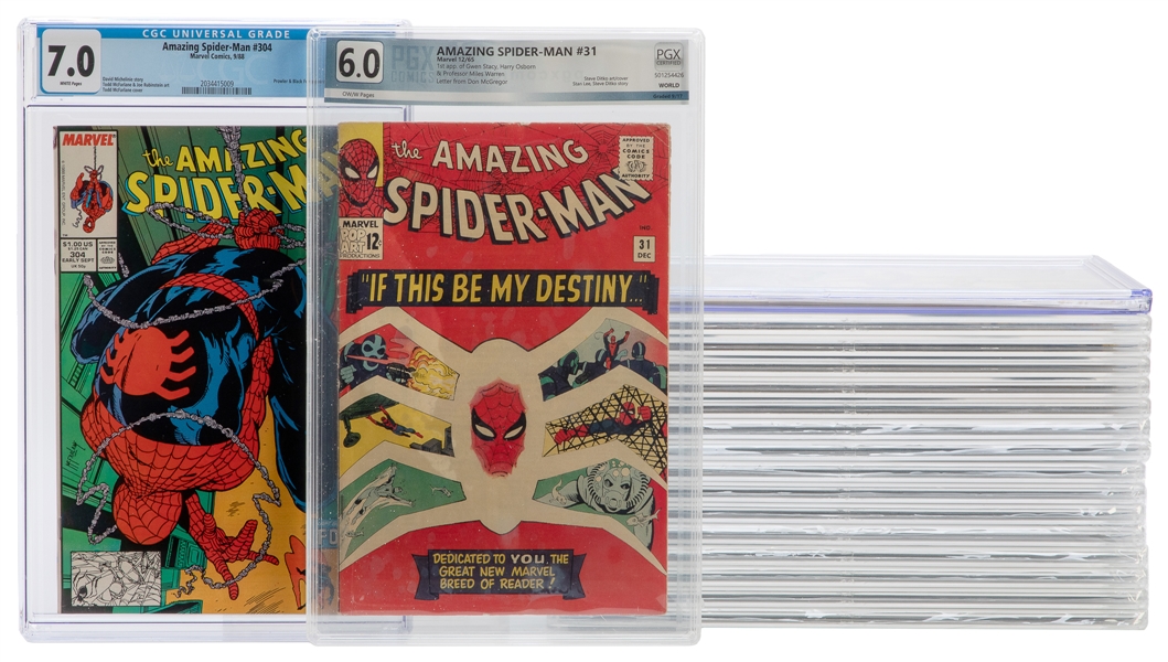  Amazing Spider-Man Group of 16 PGX-Graded Comic Books (Marv...