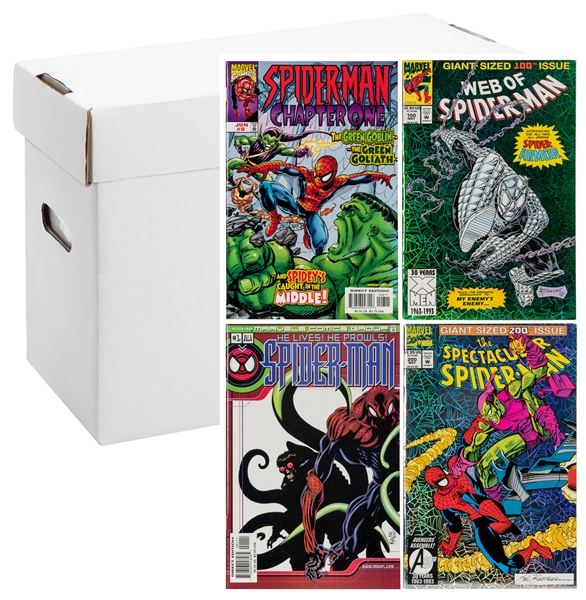  Spider-Man. Short Box of Modern Age Comics (Marvel, ca. 199...