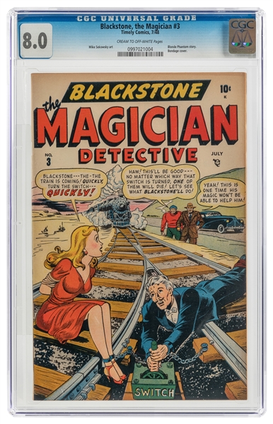  Blackstone the Magician #3 (Timely Comics, 1948) CGC 8.0 Cr...