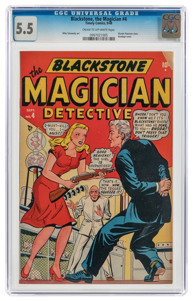  Blackstone the Magician #4 (Timely Comics, 1948) CGC 5.5 Cr...