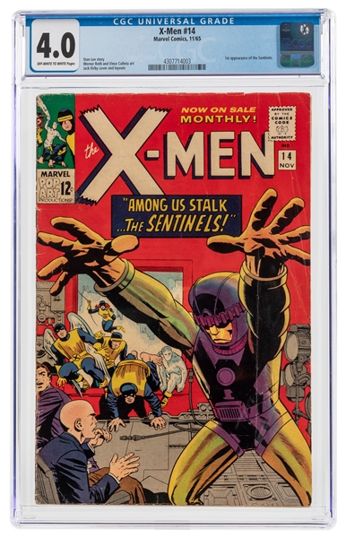  X-Men #14 (Marvel Comics, 1965) CGC VG 4.0 Off-white to whi...