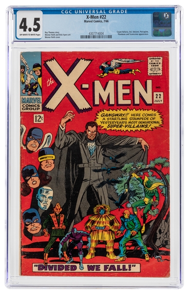  X-Men #22 (Marvel Comics, 1966) CGC VG+ 4.5 Off-white to wh...