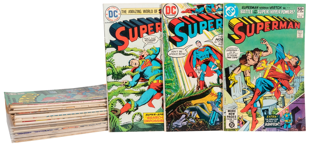  Superman-Related Group of 25 (DC Comics, 1968-80) Condition...