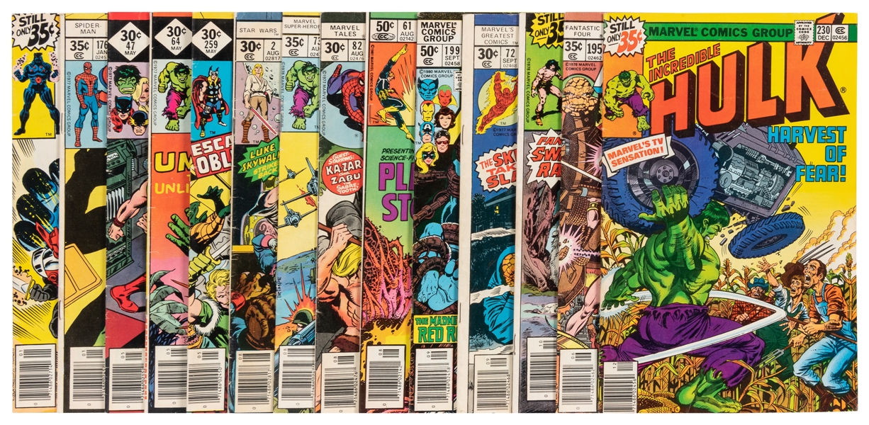  Group of 14 Assorted Marvel Comics (Marvel Comics, 1977-81)...