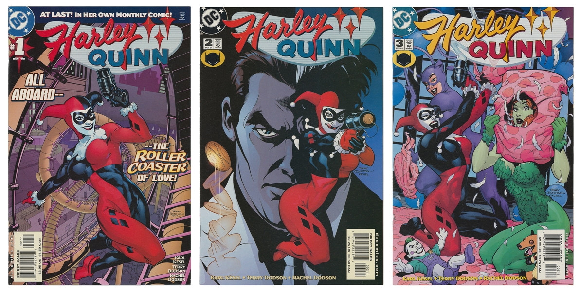  Group of 3 Harley Quinn Comics. (DC Comics, 2000-01). Condi...