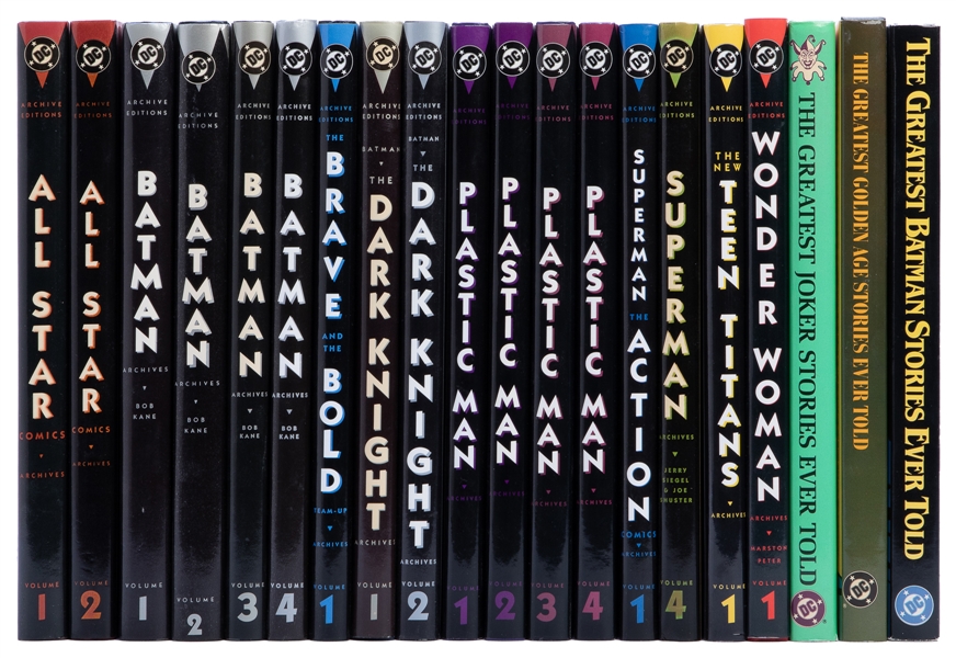  Collection of 17 DC Archive Hardcovers plus 3 Assorted DC H...