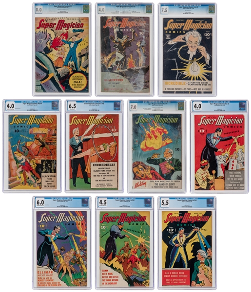  Super Magician Group of 10 CGC-Graded Comic Books (Street &...