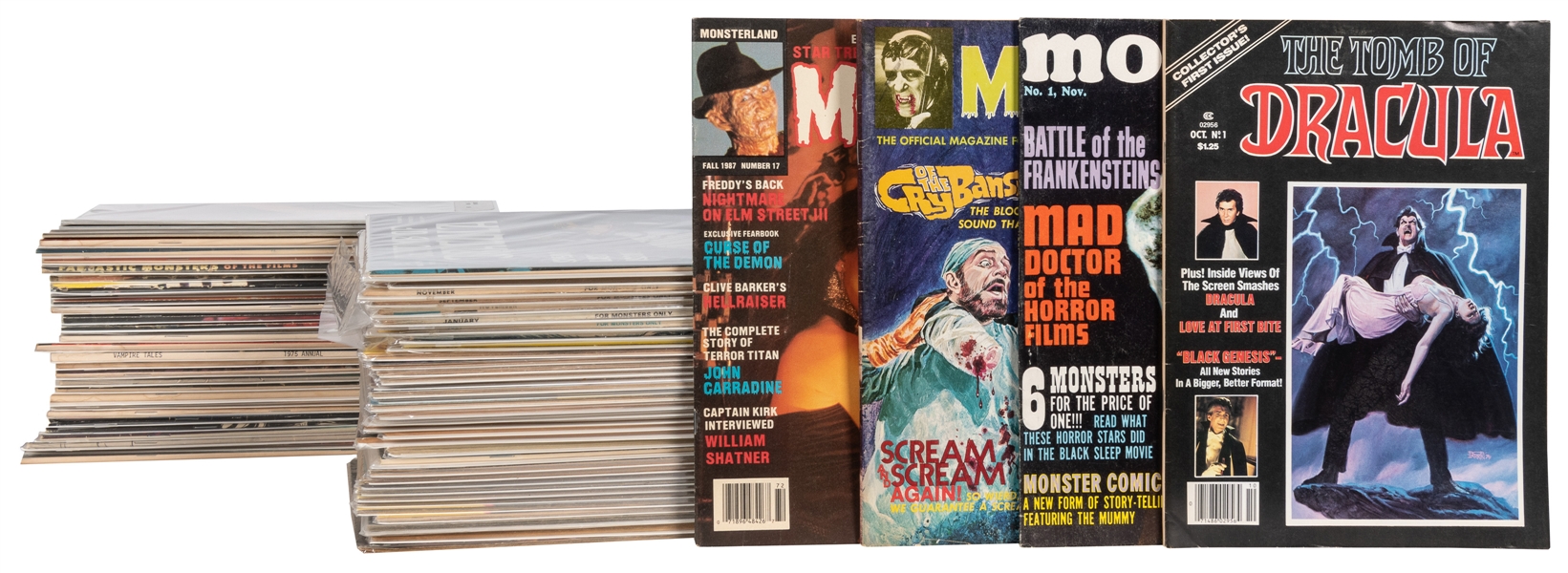  Monster Magazines and Comics Lot of 81 (Various Publishers,...