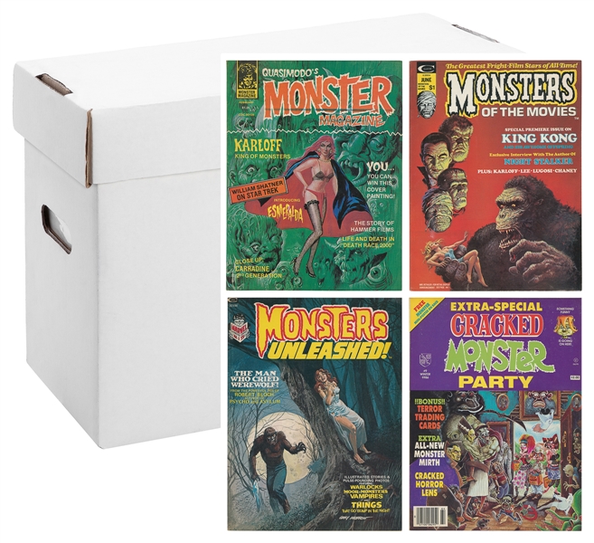  Monster Magazines and Comics Lot of 74 (Various Publishers,...