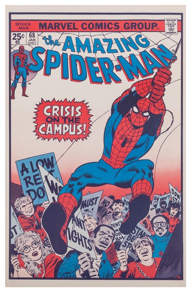  Marvel FOOM Poster Amazing Spider-Man #68 (Marvel, 1974). P...