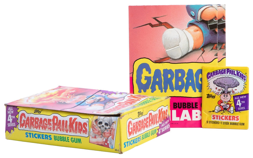  Garbage Pail Kids 4th Series (Topps, 1986) Box of 48 Wax Pa...