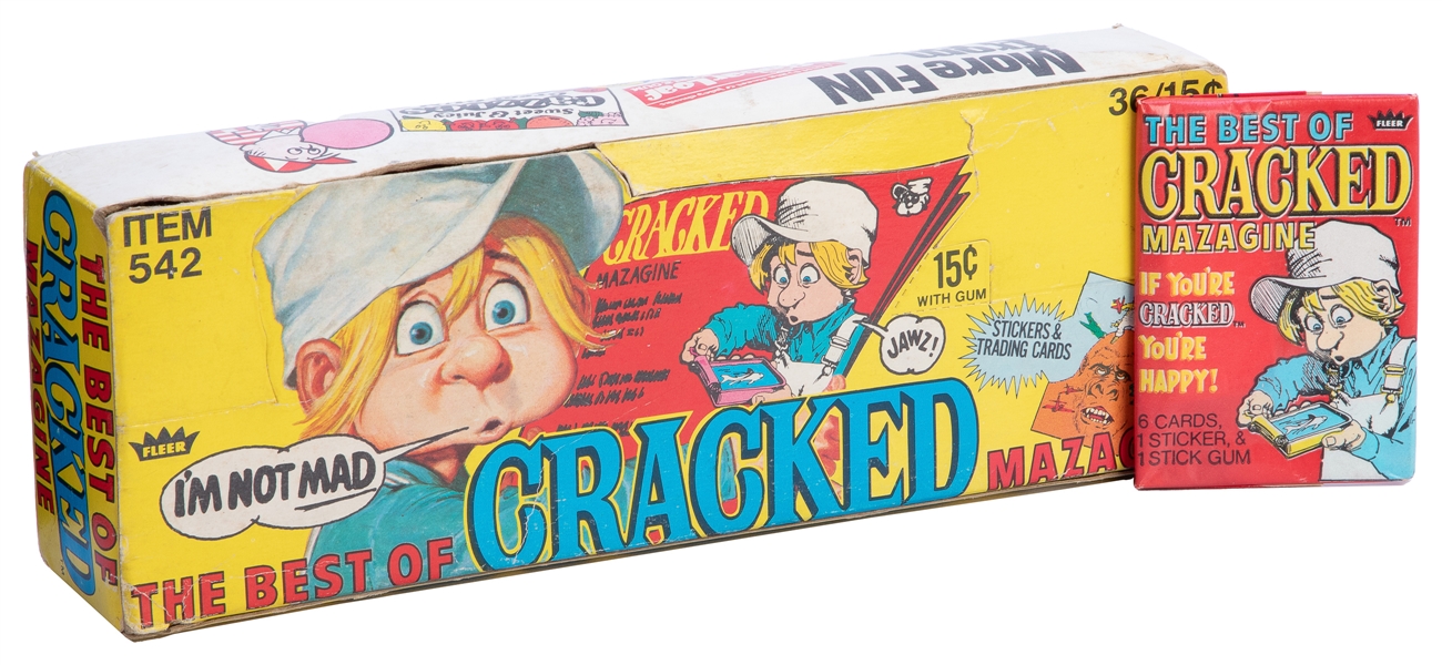  Fleer 1978 Cracked Magazine Box of 32 Wax Packs. 32 factory...