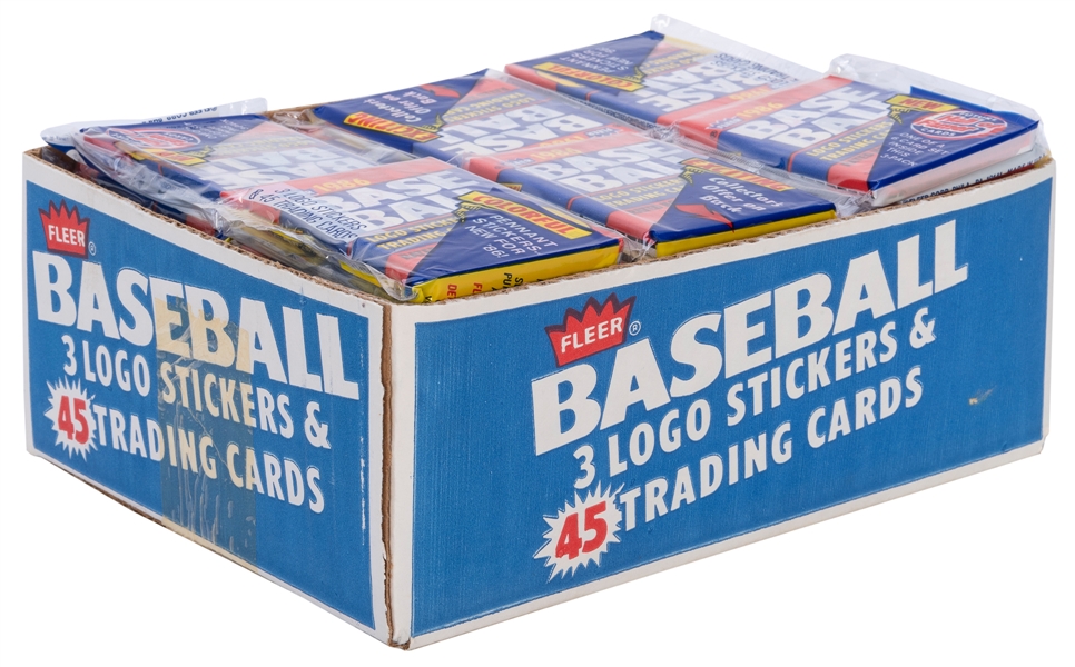  1986 / 1987 Fleer Baseball Rack Packs. Lot of 10 sealed 198...