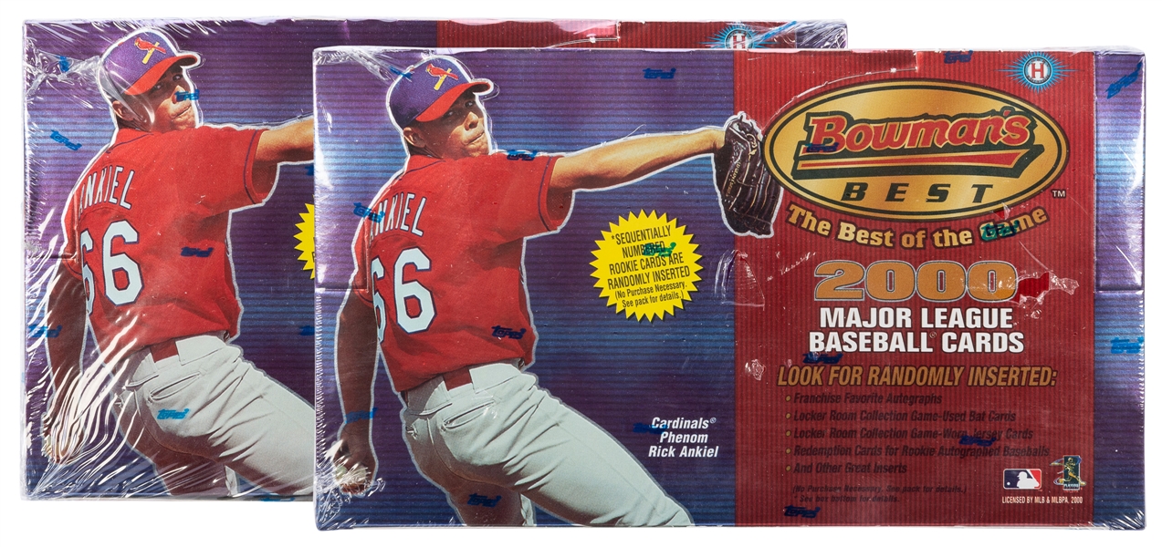  2000 Bowman’s Best Major League Baseball Pair of Sealed Hob...