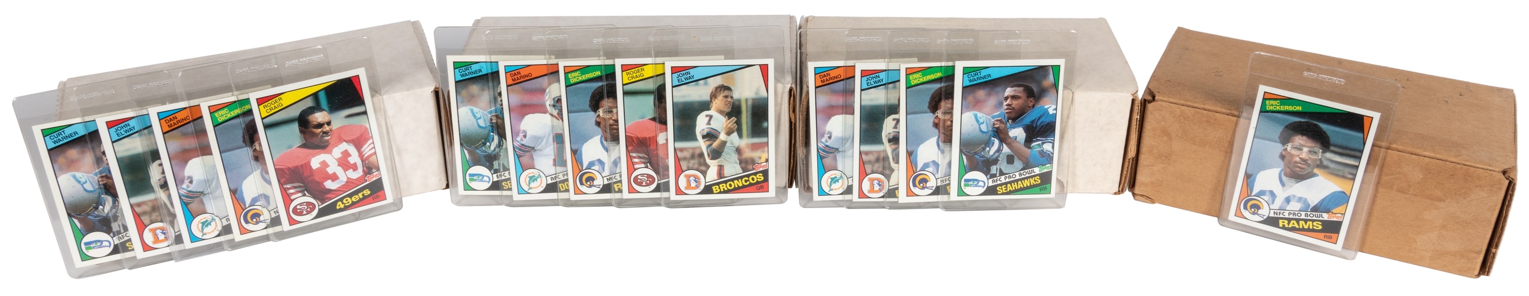  Topps 1984 Football Lot of 4 Sets. Four sets, all in storag...