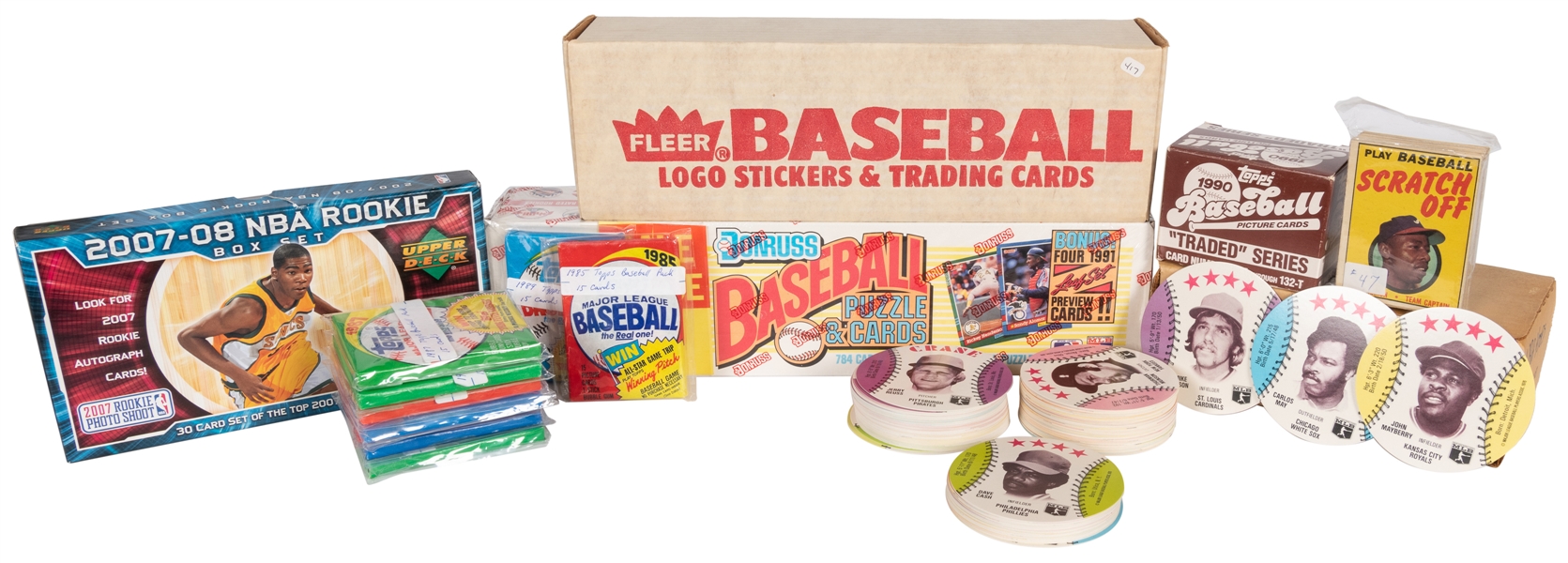  Group of Baseball and Basketball Card Factory Sets and Wax ...